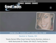 Tablet Screenshot of greatsmilesfamilydentistry.com